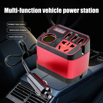 Car Outlet Adapter 12V Inverter Car Inverter Power Inverter 12V To 110V ,24V To DC220V Fast Charging Car Power Inverter