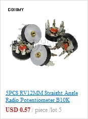 20PCS RM065 Trimmer Potentiometer Adjustable Resistor 500R 1K 5K 10K 20K 50K 100K 200K 500K 1M RM-065 Variable Resistors