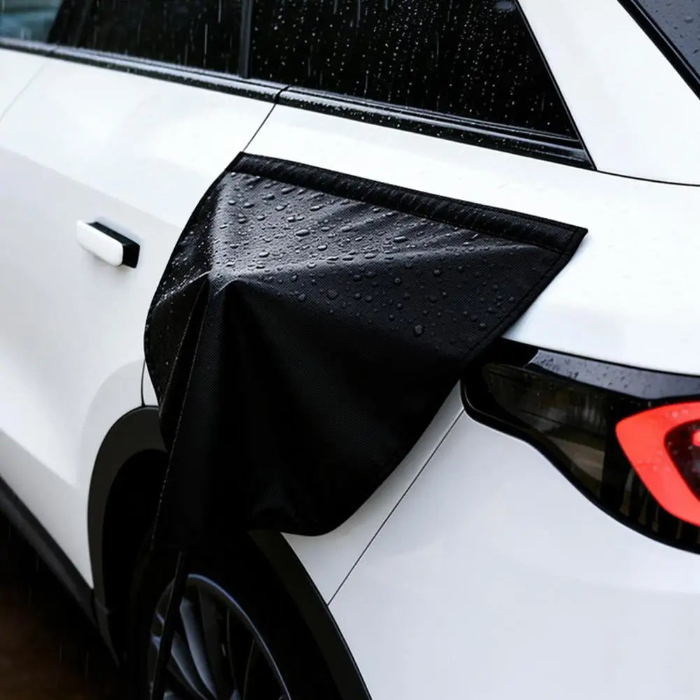 Magnetic EV Charger Port Cover - Durable, Weatherproof, UV & Snow Resistant, Heat Insulating for Electric Vehicles
