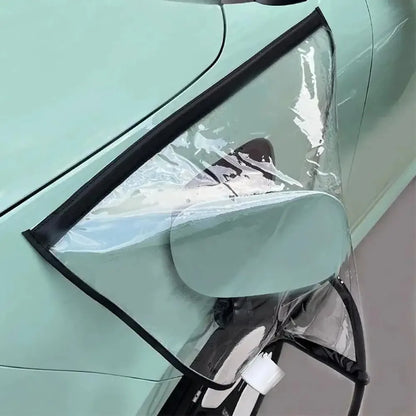 Outdoor Electric Vehicle Charger Port Rainproof Dustproof Cover Transparent Waterproof Cover Magnetic EV Charger Port Protector