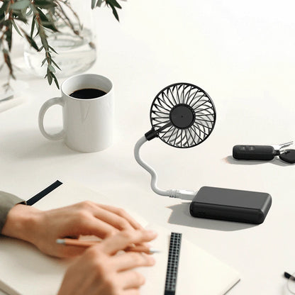 Wireless USB Rechargeable Handheld Fan Silent Cooling Power Bank Mini Play Plug Fans for Summer Outdoors Travel