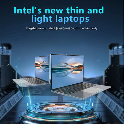 Windows 11 Pro 15.6" Ultra Slim Laptop intel Core i9-9900 16GB RAM 1/2TB SSD Fingerprint Unlock Office game Backlight Laptop