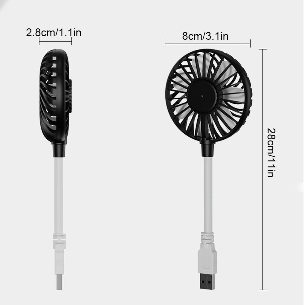 Wireless USB Rechargeable Handheld Fan Silent Cooling Power Bank Mini Play Plug Fans for Summer Outdoors Travel