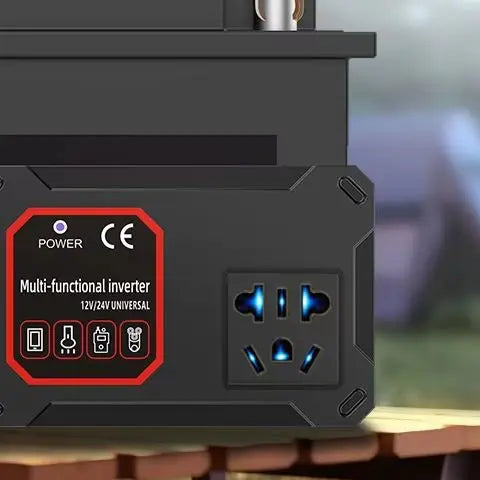 Car Power Inverter 200W 12V/24V To 220V Converter Charger Adapter Universal Socket Portable Vehicle-mounted Home Auto Inverters