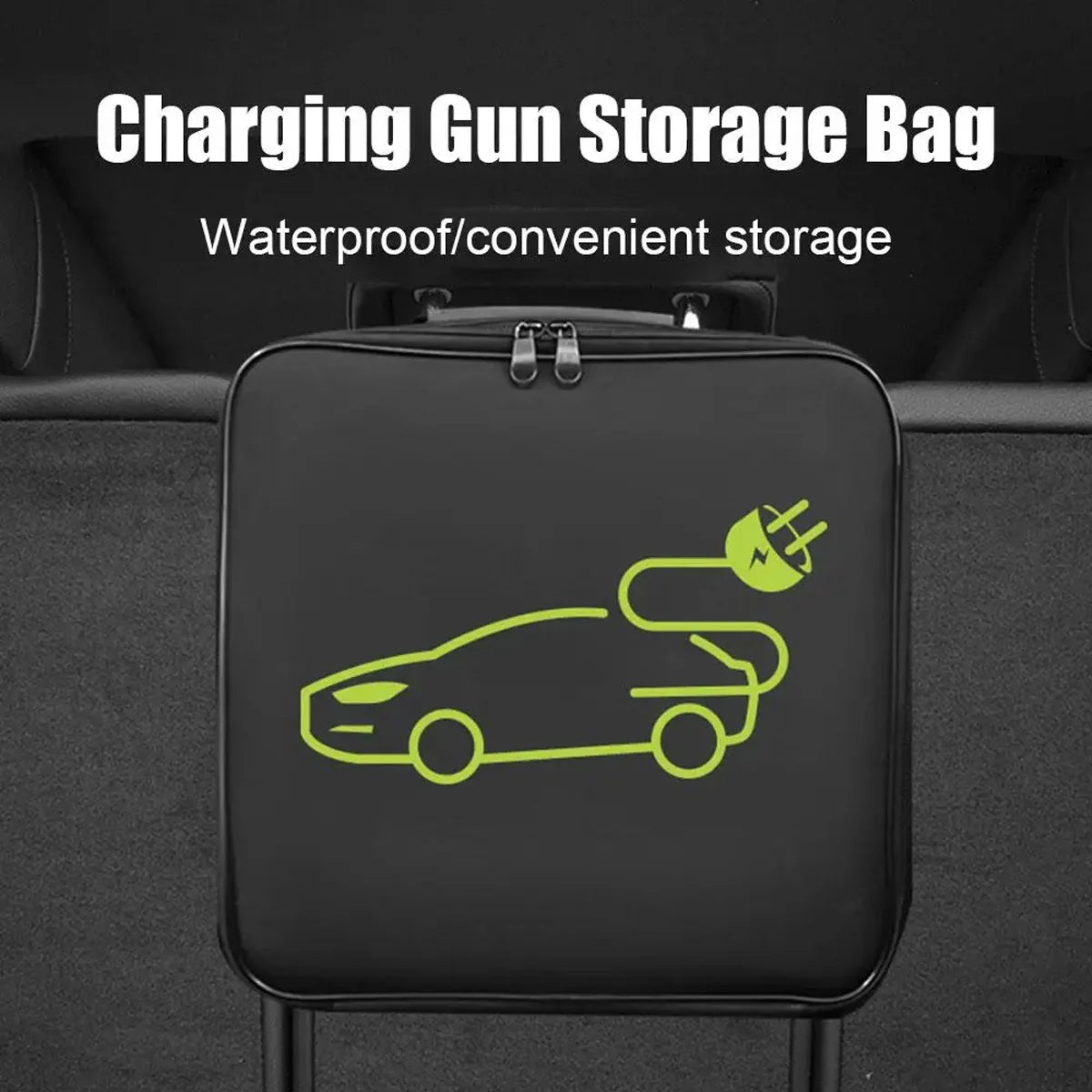 New Electric Vehicle Car Charging Cable Storage Carry Bag EV Charger Plugs Sockets Waterproof Fire Retardant Equipment Container