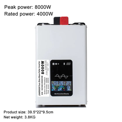 12000W 10000W 8000W Power Pure Sine Wave Inverter 12V 24v 220v 24V 48V 60V 72V To 110v Converter Solar Car Inverters Off Grid