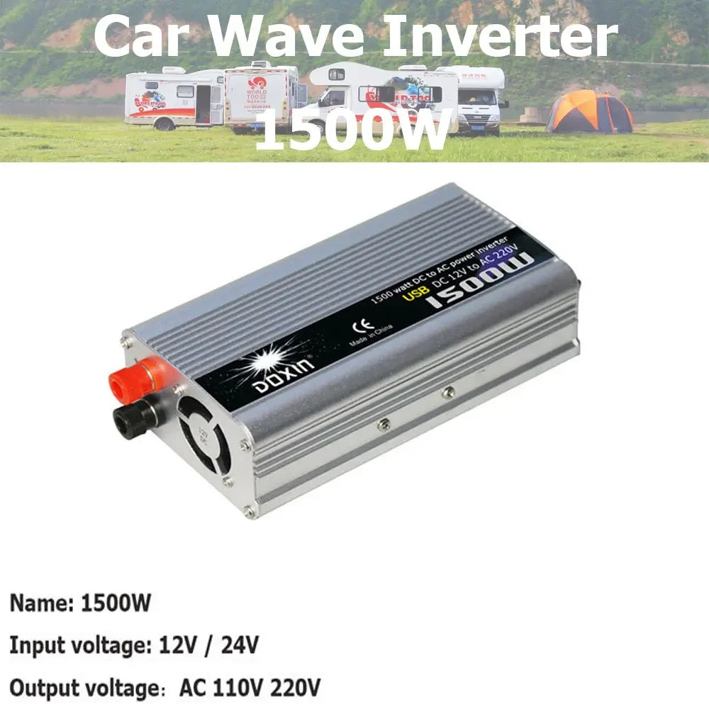 Car Wave Inverter DC 12V 220V 24V 110V AC 300W 500W 800W 1000W 1500W 2000W Inversor Car Adapter Power Solar Inverter Converter