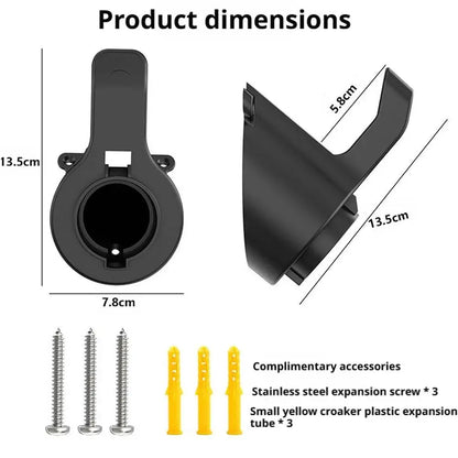 EV Charging Cable Holder Wall-mount Holster Charging Cable Organizer Car Charger Holder Type 1/Type 2 Cable Socket Holder