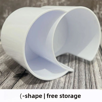 2 in 1 Clear Makeup Organizer Round Acrylic Makeup Removal Cotton Pads Portable Swab Storage Box Cosmetic Make Up Storage Holder