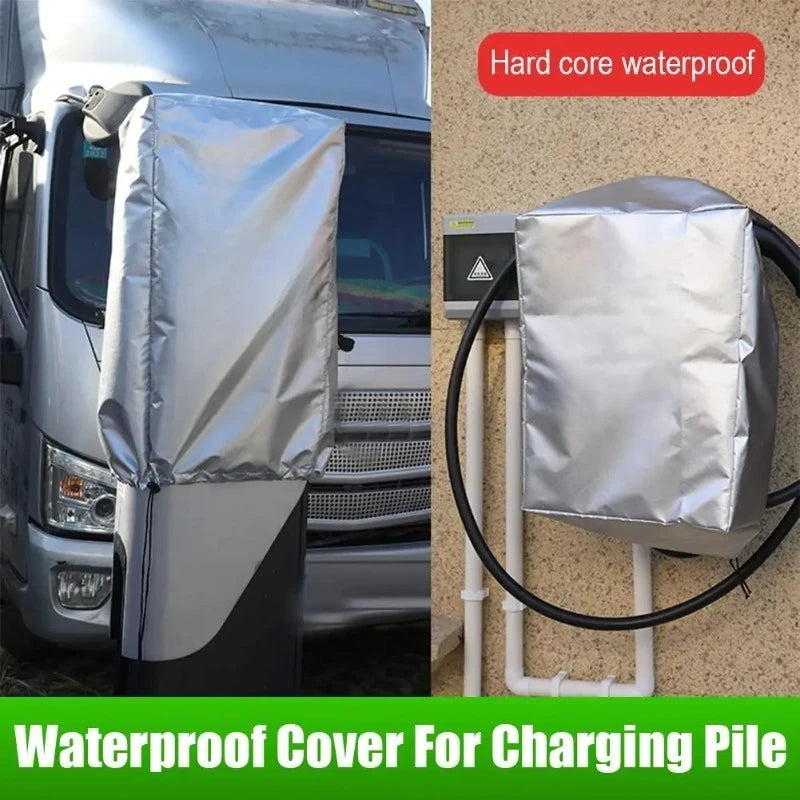 EV Charger Station Cover Wall Mounted Rainproof Waterproof Sunshade Protection Box for Outdoor EV Charging Pile, Compatible