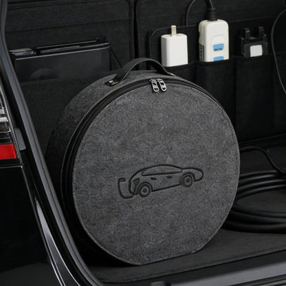 Energy Vehicle Charging Gun Storage Bag Portable EV Charger Cable Bag Waterproof Auto EV Charging Jumper Storage Bag