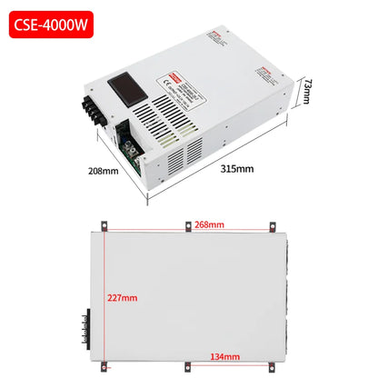 Lithium battery charger power supply Lifepo4 Li-ion 3000W 4000W 5000W 12v 24v 36v 48v 60V 72V 88.2V Voltage Current Adjustable