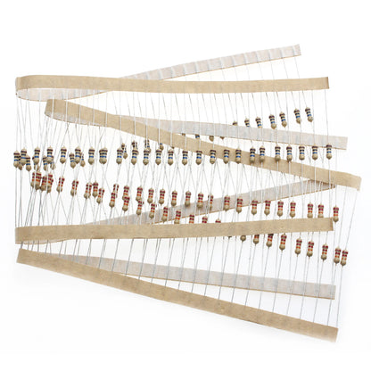 2500pcs Resistor Kit, 1/4W 5% Tolerance Carbon Film Resistors 1 Ohm-10M Ohm 50 Types 10R 39R 680R 56K 470K 3.3M 4.7M Ohm