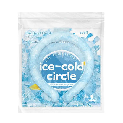 Summer Outdoor Ready Neck Cooling Tube and Ice Ring Reusable for Instant Cool Relief