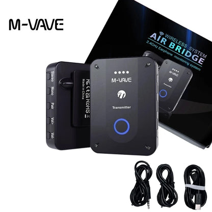 Dropshipping Wholesale M Vave WP9 Wireless Earphone Monitor 2.4GHz ISM Transmitter Receiver Support Stereo Mono Recording