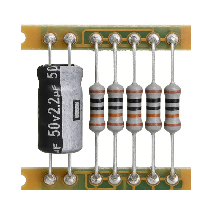 2.2uF 50V 5x11mm Electrolytic Capacitor 2.2 UF MFD 50 Volt 0.2x0.43in Aluminum Capacitors (Pack of 10)