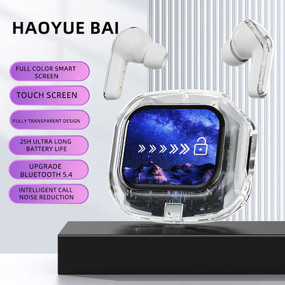 Air Max Smart Touch Screen Headsets TWS In Ear Buds Sports Earphones Binaural pro Stereo Soundtrack Microphone Bass Headsets