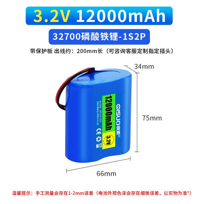 32700 3.2V LiFePO4 Battery Pack 30000mAh Lithium Iron Phosphate Batterie for Solar Street Lights Outdoor Courtyard Lamp Lighting