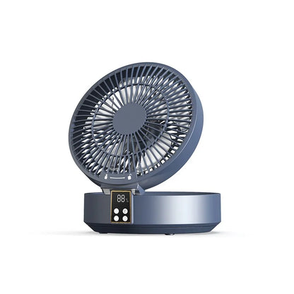2023 New Fan With Remote Control Portable Wall-hanging Rechargeable Usb Electric Folding Fan Nightlight Air Cooler Household