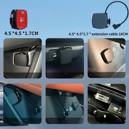 For SHUN SOON Retractable Car Charger Docking Station  Fit BYD Changan Geely New Energy Vehicles Auto Fast Charging Accessories