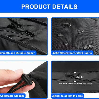 Car Charging Station Dust Cover, EV Charger Cover, Charging Station Hood, Adjustable Size Zipper Waterproof and Dust-Proof Cover
