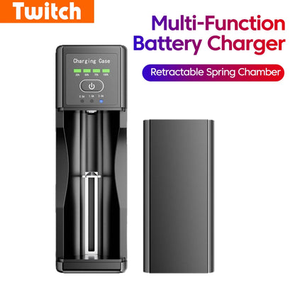 Li-ion Lithium Battery Multifunctional USB Smart Battery Charger For 3.7V 3.6V 10400 14500 14650 18350 18500 18490 18650 20700