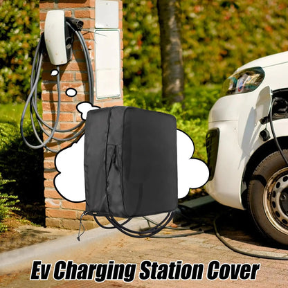 EV Charging Station Cover Charger Station Protector Box Waterproof Bag for Building Outdoor Public Campus Garage Shopping Mall