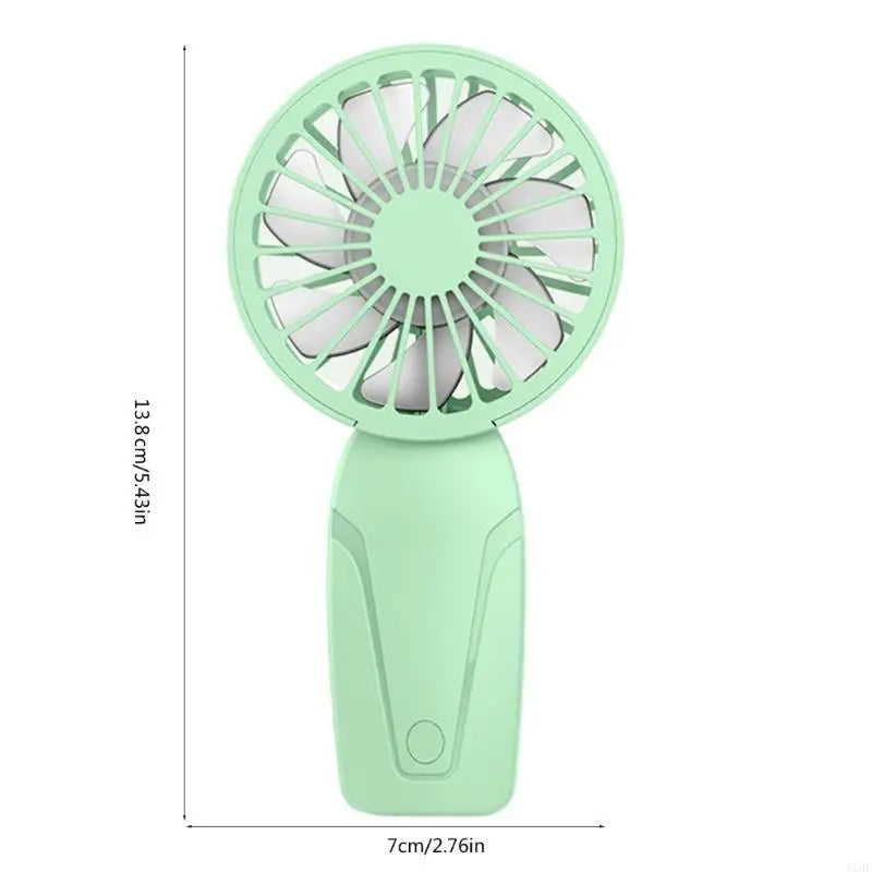 J1HF Rechargeable Portable Fan Handheld Fan Cooling Fan Small Pocket Fan 3 Speed for Office Outdoor Camping Travel