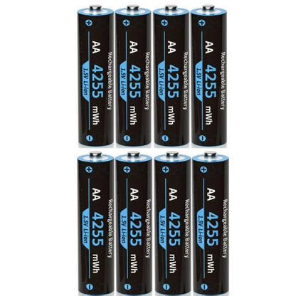 1.5V AA/AAA Lithium Battery LED Light Display Charger Intelligent Storage Charging Integrated Lithium Battery Charger