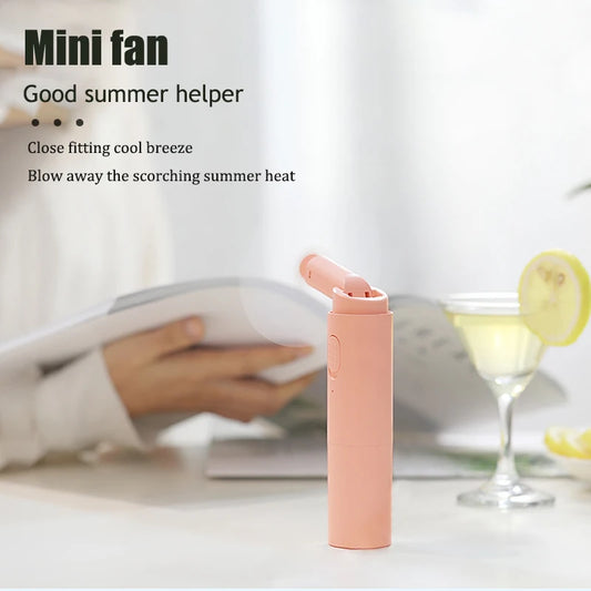 USB Charging Small Fan, Portable Mini Fan, Foldable Outdoor Portable Fan, Suitable for Office, Travel, Camping, and Outdoor Use