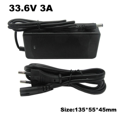 33.6V 5A 3A Lithium Battery Charger 28.8V 5A 29.6V 8S Li Ion 20AH 30AH Batterie Fast Charger DC Connector With Fan