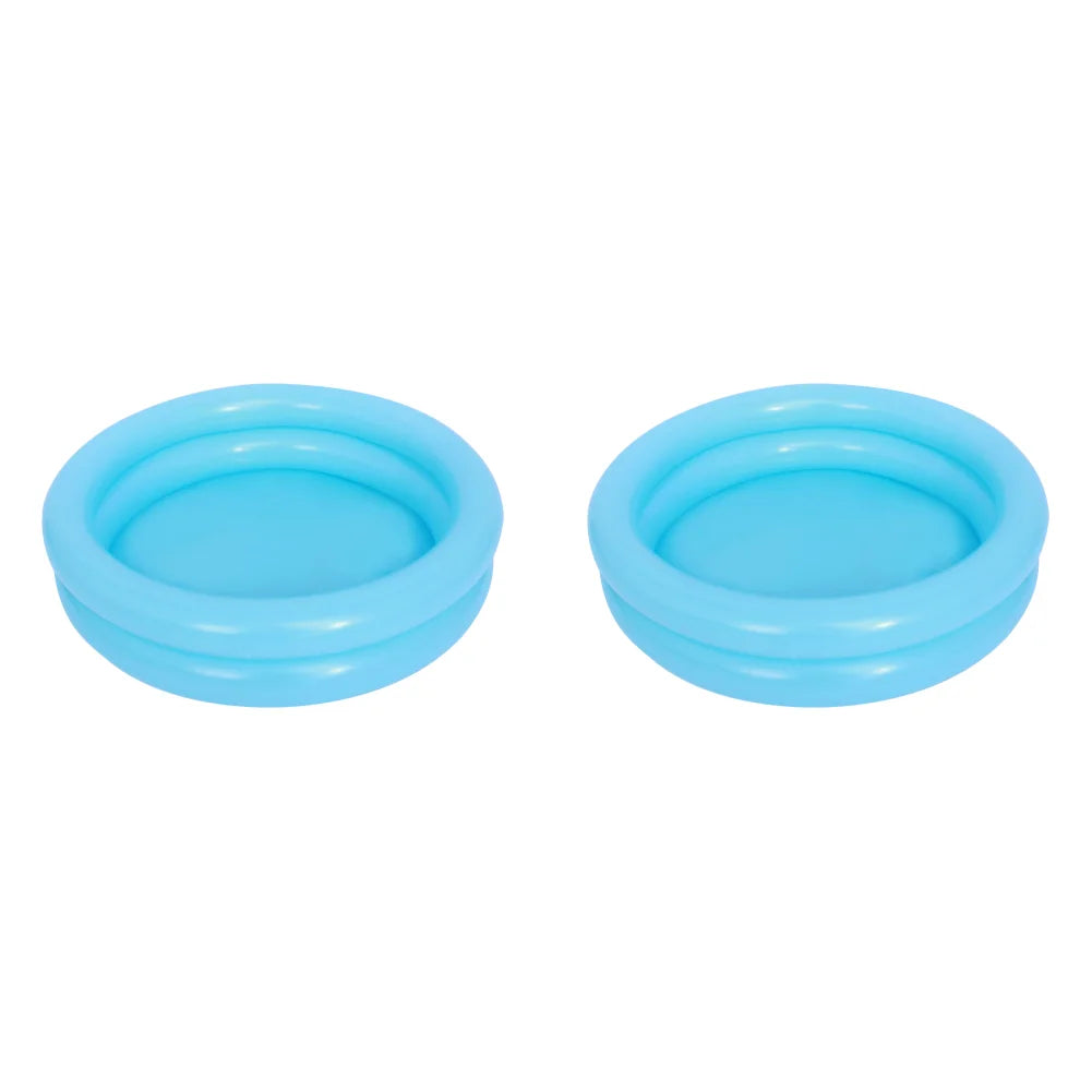 Round Inflatable Baby Toddlers Summer Swimming Pool Portable Inflatable Children Little Pump Pool Indoor Outdoor for 0-3Y Kids