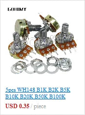 20PCS RM065 Trimmer Potentiometer Adjustable Resistor 500R 1K 5K 10K 20K 50K 100K 200K 500K 1M RM-065 Variable Resistors