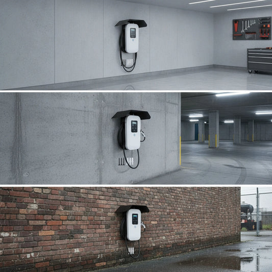 EV Charger Rain Cover Resistant EV Charger Cover Charging Station Canopy Rust-Proof Charging Unit Protective Roof All-Weather