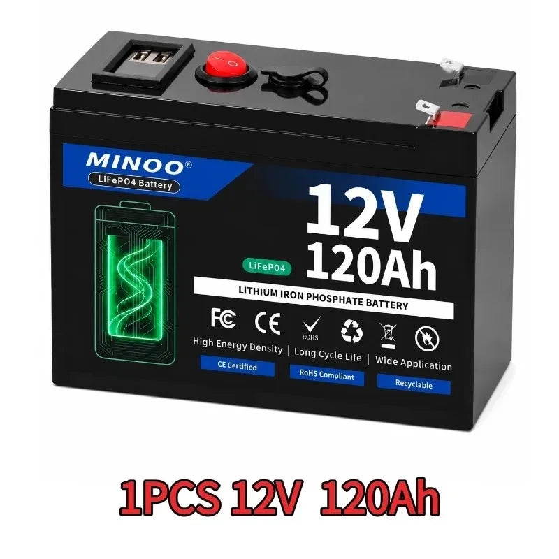 12V 200000mAh 21700 Lithium Battery Pack With USB Port BMS For Sprayer Electric Vehicle Solar Storage Camping