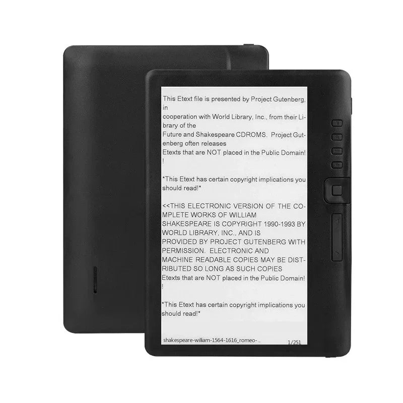 4/8/10GB Portable 7inch Ebook Reader Colorful Screen Supports Memory Card Digital Book Read E‑book Read E‑book Readers