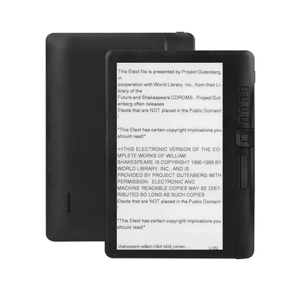 4/8/10GB Portable 7inch Ebook Reader Colorful Screen Supports Memory Card Digital Book Read E‑book Read E‑book Readers