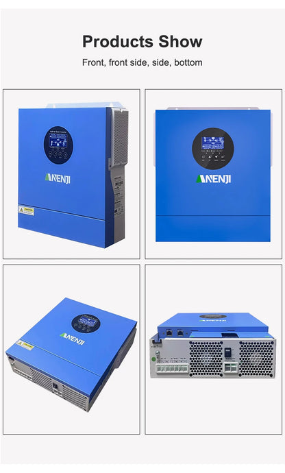 2KW 12V Hybrid Solar Inverter 230VAC Off-Grid Pure Sine Wave MPPT 60A Photovoltaic Inversor PV 30-160VDC Solar Charge Controller