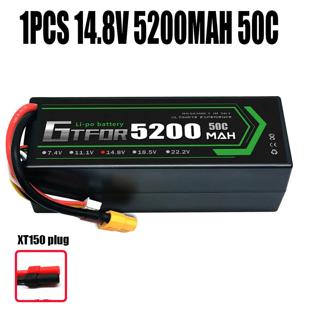 Batteries Lipo 7.4V 11.1V 15.2V 14.8V 22.2V 2S 3S 4S 6S 5200Mah 7000mAh 9200mAh 10000mAh for RC Car Truck Evader BX Truggy