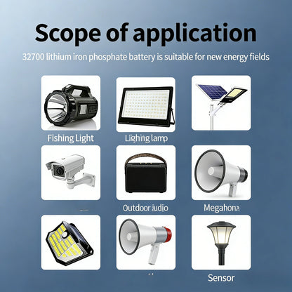 32700 lithium iron phosphate battery pack 3.2V mobile power supply 6.4 garden light street light 12.8V lithium battery