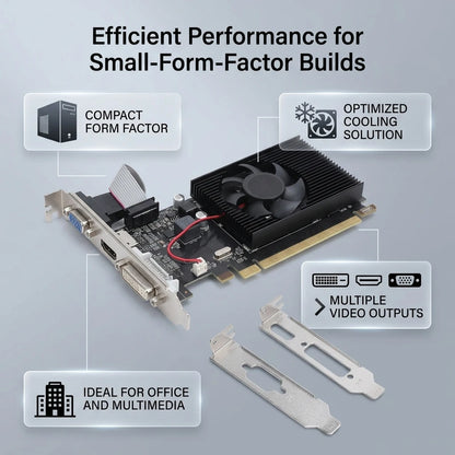AMD Radeon R5 230 2GB Gaming Graphics Card 64Bit GDDR3 625MHz PCIE X16 PC Graphics Card Desktop PC Office Home Computer Parts