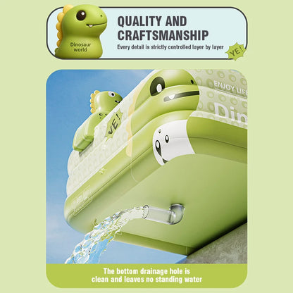 1.8-2.6M PVC Children's Cute Inflatable Swimming Pool for Backyard Home Outdoor Large Pool for Family Baby Indoor Bath Bathtub