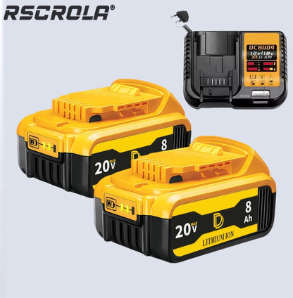 for DEWALT 20V 6000&8000mAh lithium ion battery, dewalt power tool DCB606, DCB205，DCB206，DCBGene，DCB200 MAX，20V dewalt batteries