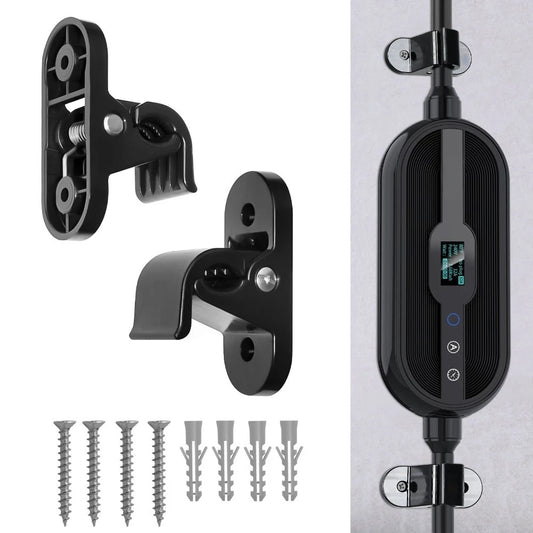 EV Charger Fixing Clamp Bracket Home Cable Clips for Household Charging Station Wall Mount EV Charger Holder Bracket 2 Pack