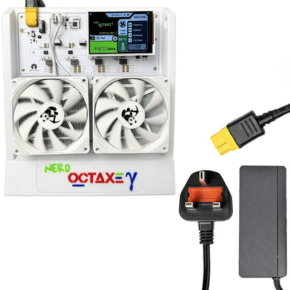 NerdOctaxe BTC Miner 12TH/s 160W 16J/Th 8*BM1370 ASIC Chips 2.4G WiFi Open-Source Mining Machine for Bitcoin Mining