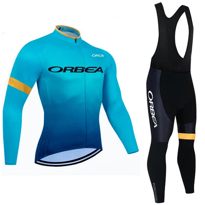 Winter 2025 New Cycling Jersey Team ORBEA ORCA Bike Jacket Pants Men Thermal Fleece Ropa Ciclismo MTB Road Bicycle Clothing