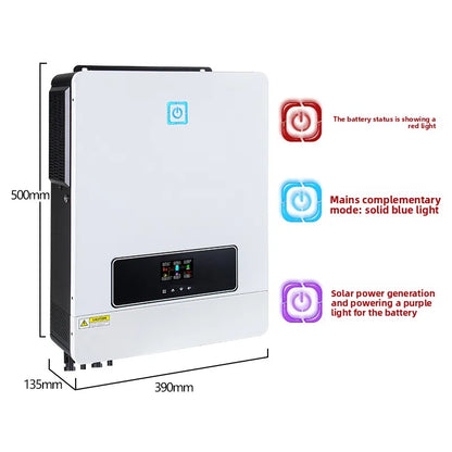 10.6KW 48V‑220V Solar Inverter All‑in‑One, Built‑in 150A MPPT Charge Controller, Off‑Grid Hybrid Solar Power Inverter