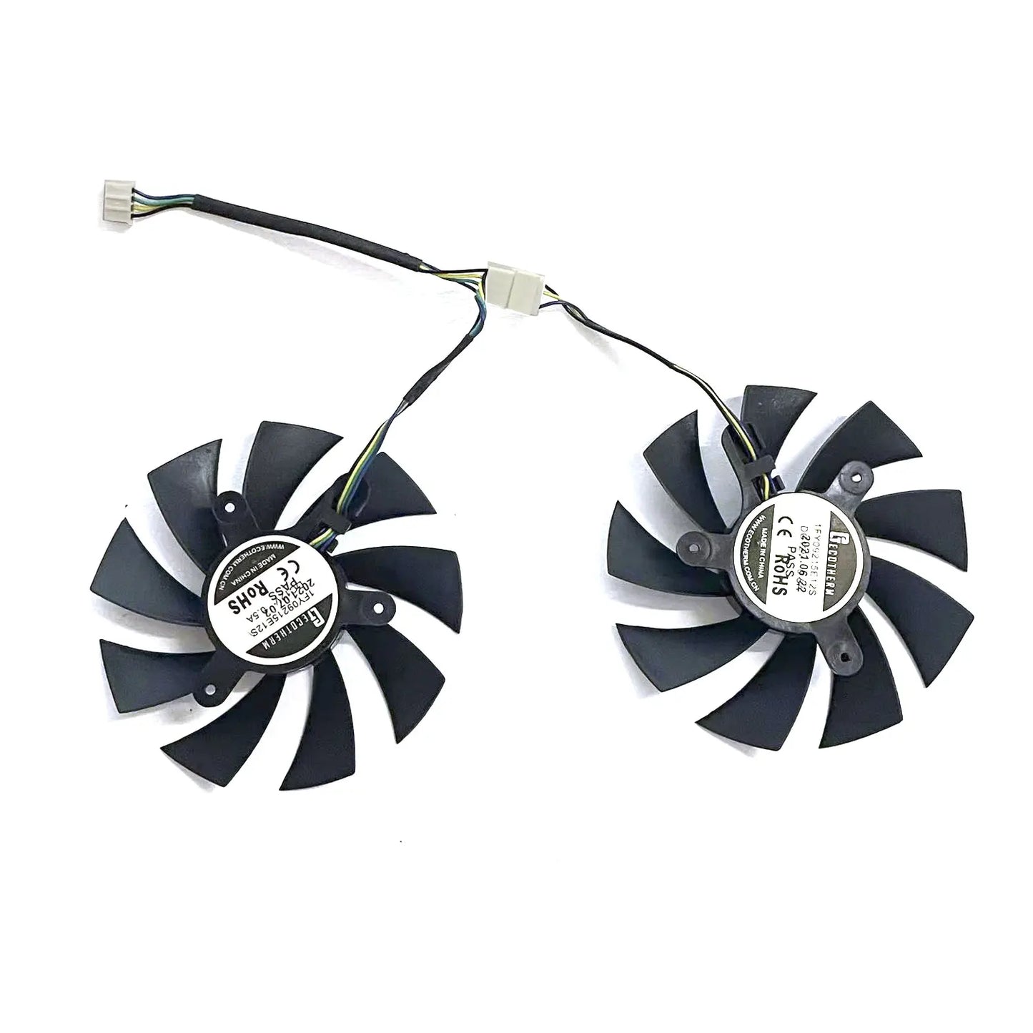 New 51RISC graphics card GPU fan 4PIN 85MM suitable for 51RISC graphics card AMD RX 580 8G 256Bit 2048SP graphics card fan