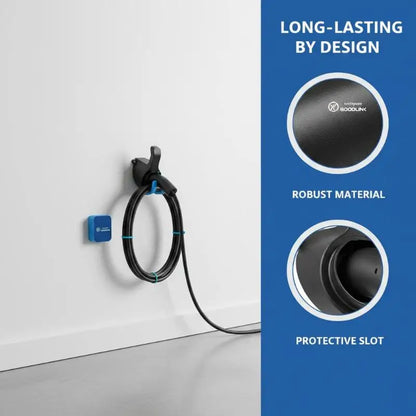Versatile EV Charger Holder Wall Mount Bracket Sturdy Stand for Electric Car Charging Cables in Home Garage Setting