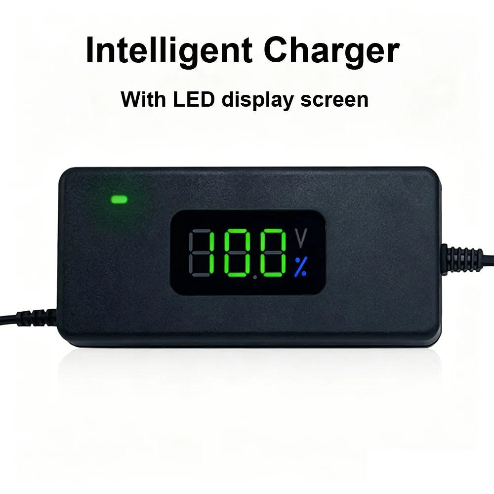 Smart Battery Charger For Lithium Batteries 36V 10S 42V/48V 13S 54.6V 2A With LED Display For Power Li-ion Chargers